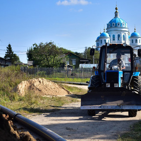 Cтроительство газопровода в Большесельском районе